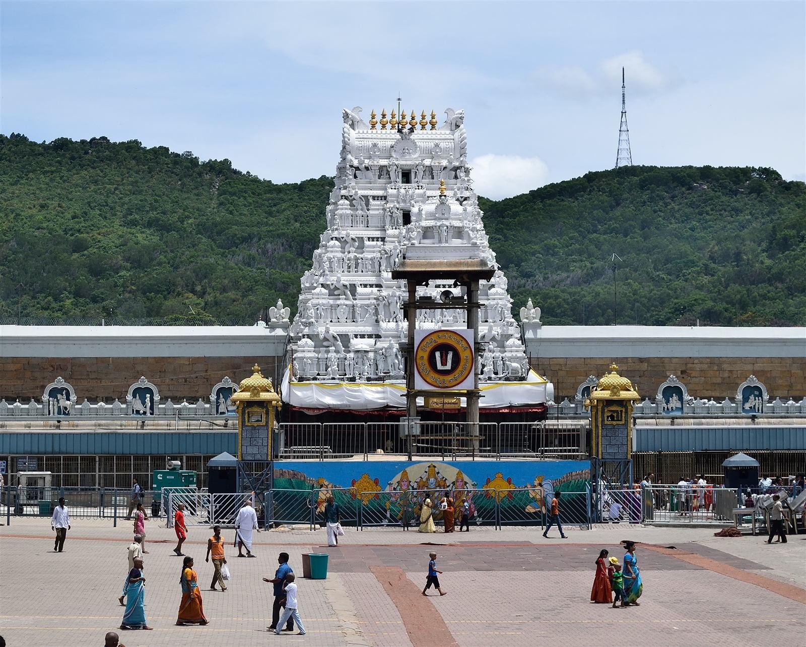 Sri Venkateswara Swamy Temple entrance in Tirumala
